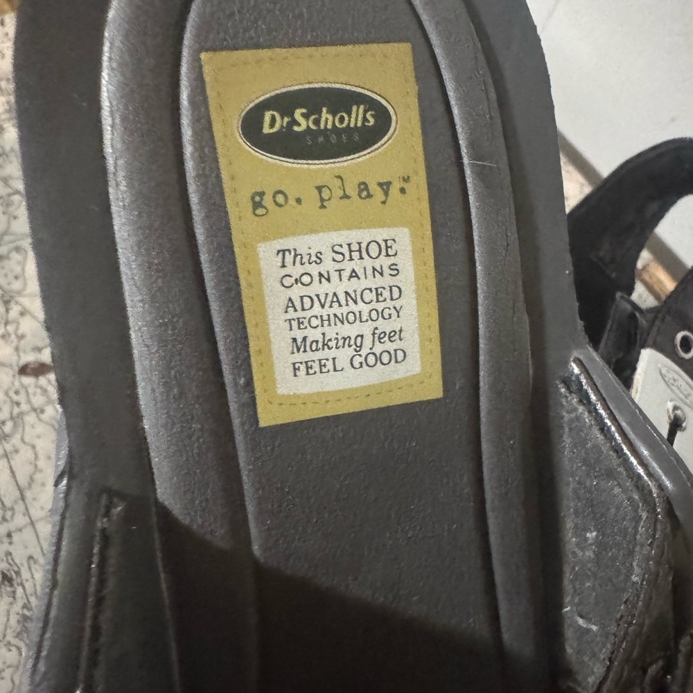 Dr. Scholl's Black Go Play Sandals - Picture 2 of 7